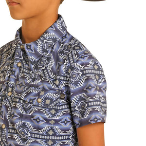 Rock & Roll Denim Boy's Aztec Tek Shirt KIDS - Boys - Clothing - Shirts - Short Sleeve Shirts Panhandle   