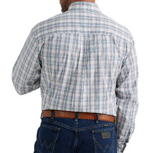 Wrangler Men's George Strait Plaid Shirt MEN - Clothing - Shirts - Long Sleeve Shirts Wrangler   