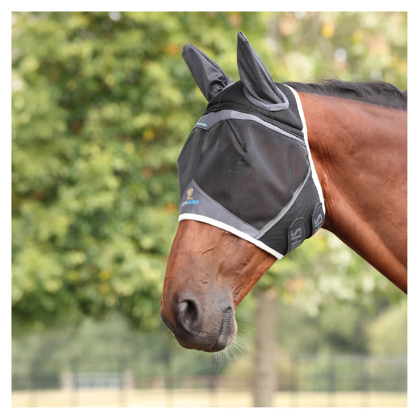 Shires FlyGuard Pro Air Motion Fly Mask w/Ears Equine - Fly & Insect Control Shires