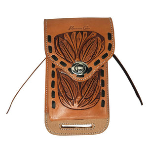 Professional's Choice Leather Fastened Cell Phone Case Saddles - Saddle Accessories Professional's Choice Feather  