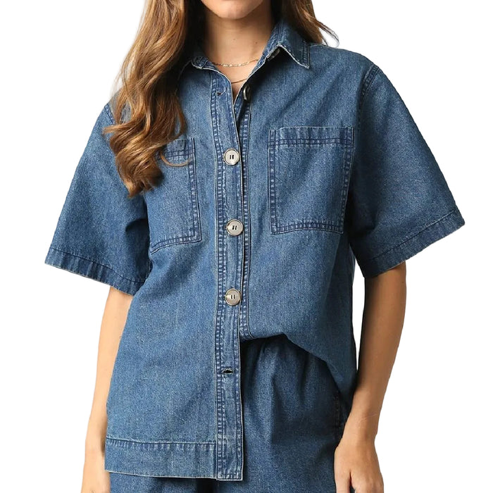 Avery Denim Top