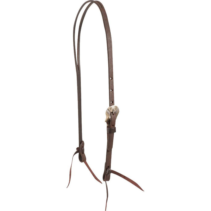 Martin Saddlery Deadwood Headstall Tack - Headstalls Martin Saddlery Split Ear Chocolate 