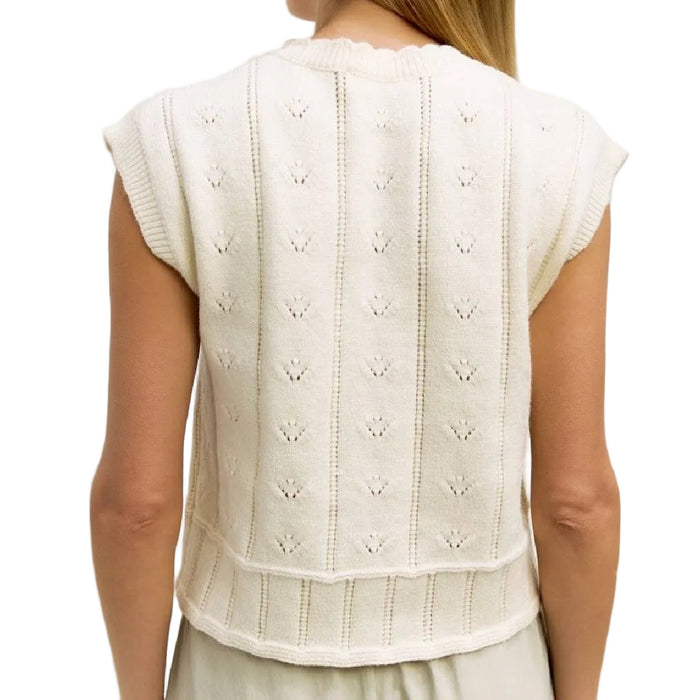 The Linda Ivory Sweater Vest WOMEN - Clothing - Tops - Short Sleeved MOD REF