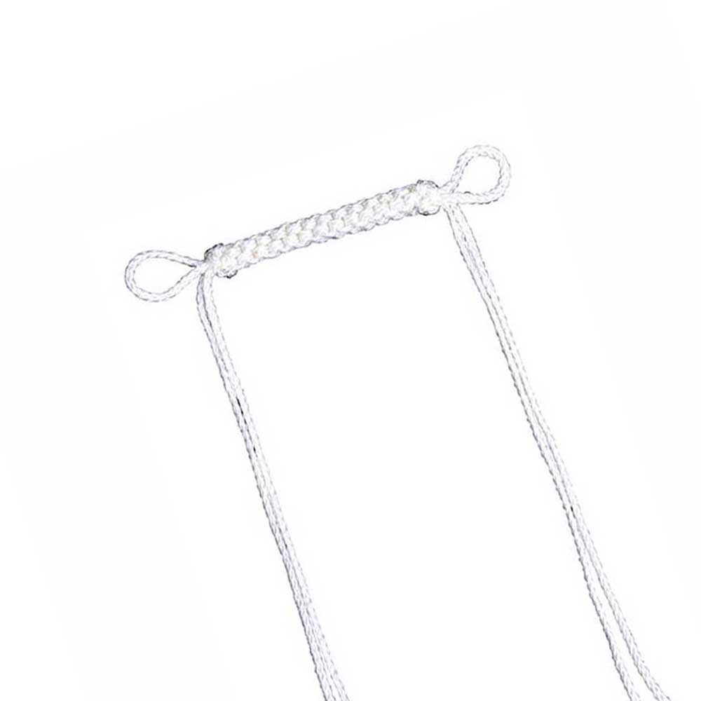 Metalab White Braided Lead Curb Strap Tack - Bits Metalab