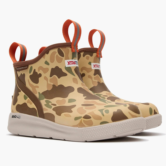 XTRATUF Kids Duck Camo Ankle Deck Sport Boot