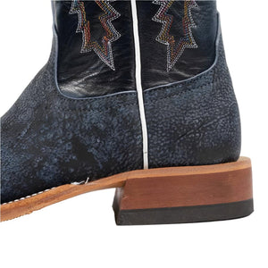 Anderson Bean Women's Blue Safari Giraffe Boot - Teskey's Exclusive WOMEN - Footwear - Boots - Exotic Boots Anderson Bean Boot Co.