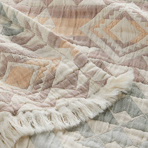 Pendleton Fringed Cotton Throw Blanket - Highland Peak Aqua HOME & GIFTS - Home Decor - Blankets + Throws Pendleton   