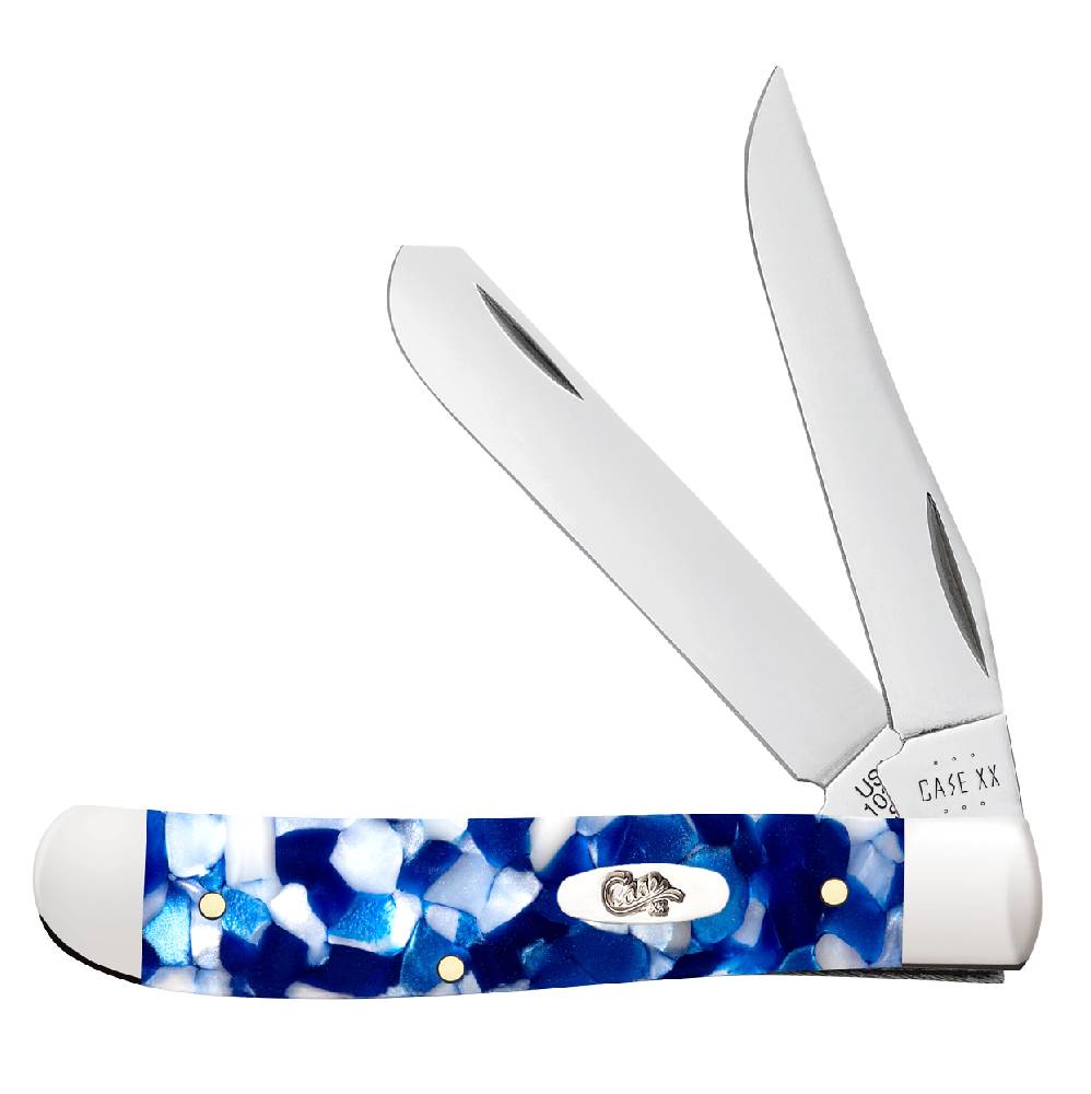 Case Mini Trapper - Blue Crackle Kirinite Knives - Knives W.R. Case   