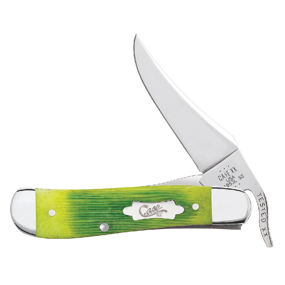 Case Russlock - Lime Green Bone Knives - Knives W.R. Case