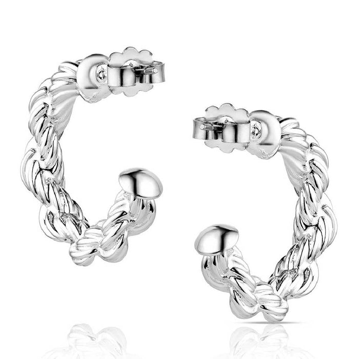 Montana Silversmiths Plaited Rope Hoop Earrings WOMEN - Accessories - Jewelry - Earrings Montana Silversmiths