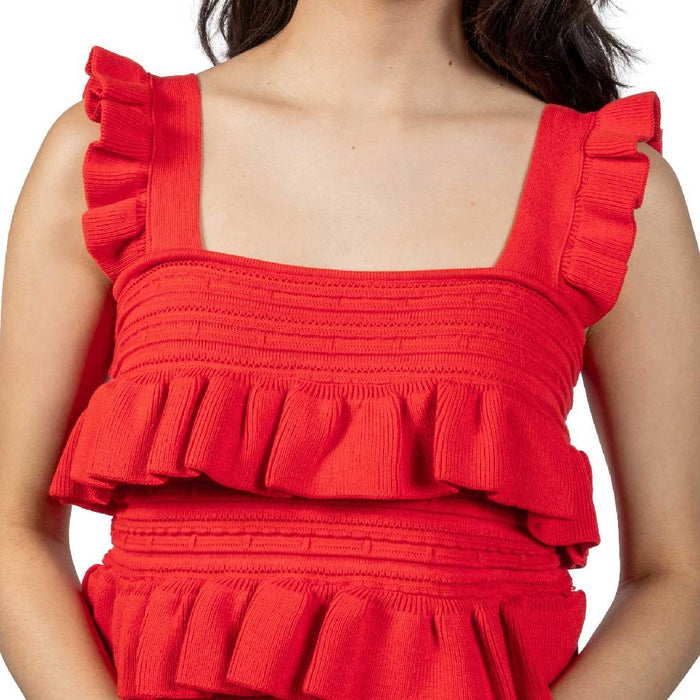 Camellia Ruffled Sleeveless Top WOMEN - Clothing - Tops - Sleeveless Camellia