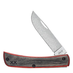 Case Smooth Black/Red Laminate Wood XR Sod Buster Jr Knives - Knives W.R. Case