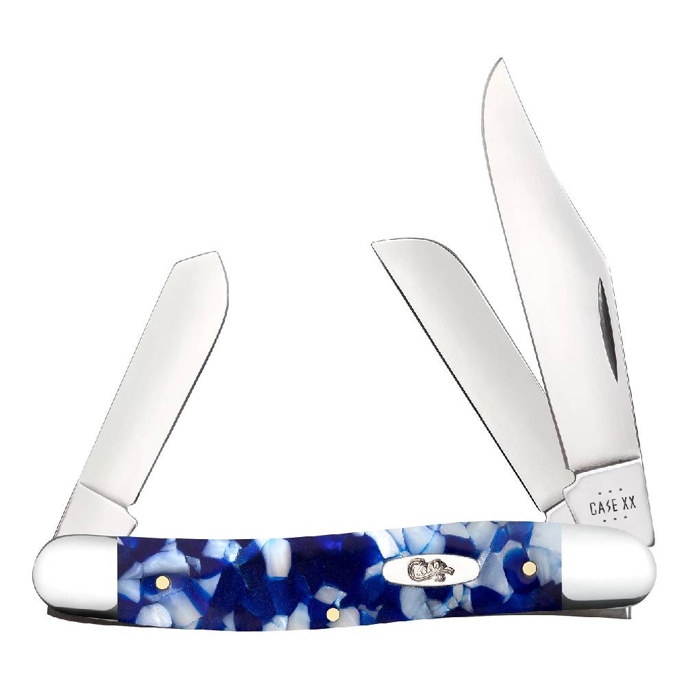 Case Stockman - Blue Crackle Kirinite Knives - Knives W.R. Case   