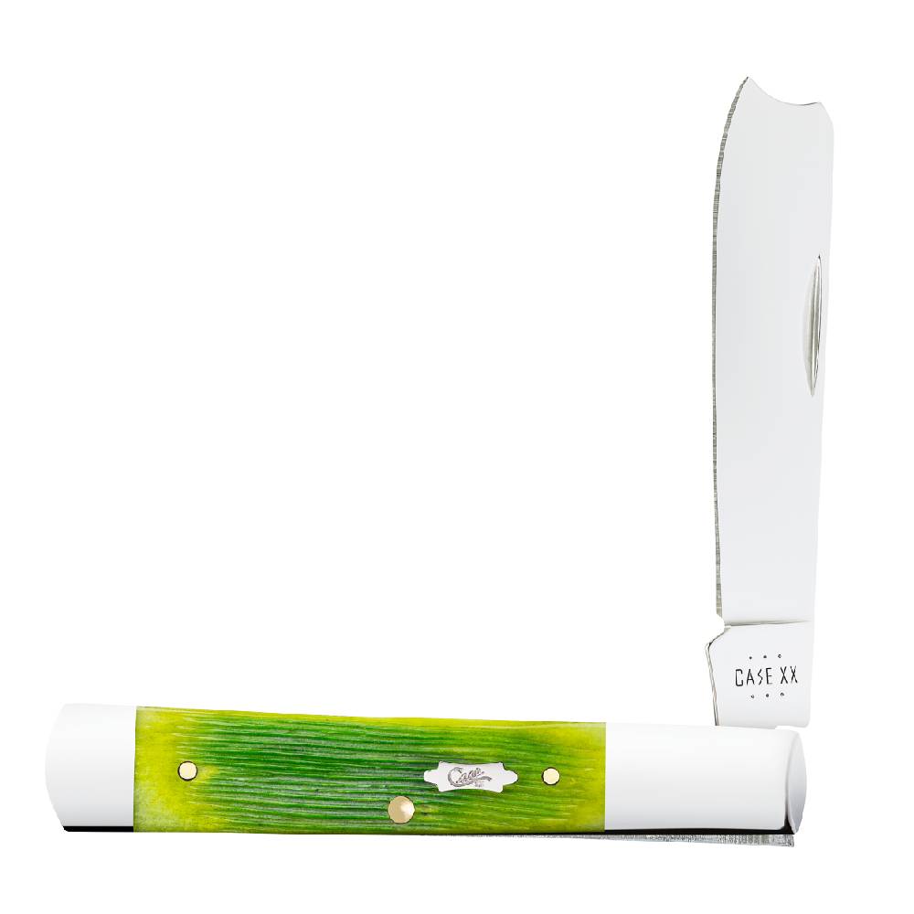 Case Razor - Lime Green Bone Knives - Knives W.R. Case