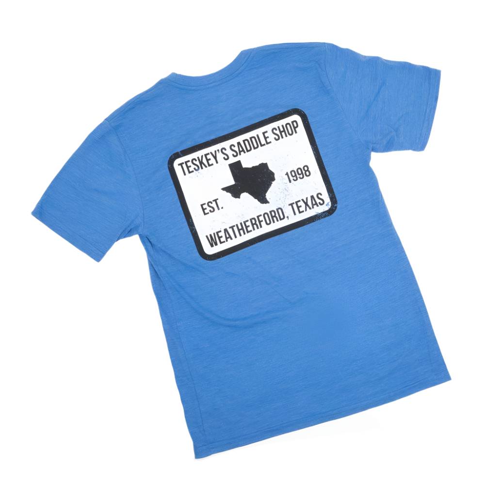 Teskey's Saddle Shop Tee - Royal TESKEY'S GEAR - SS T-Shirts Lakeshirts