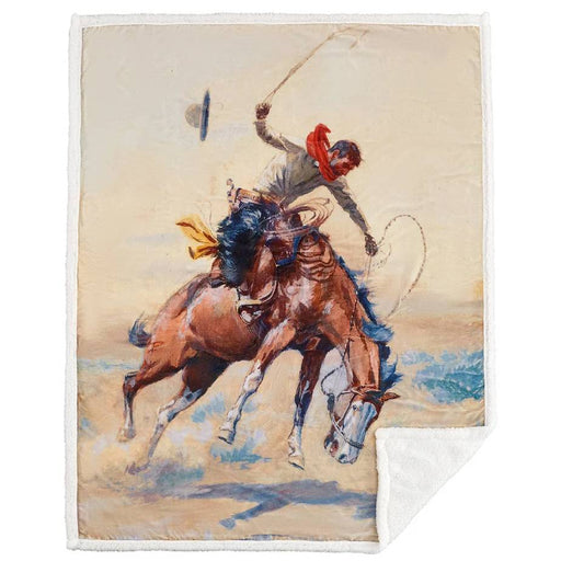 Buster Campfire Sherpa Throw HOME & GIFTS - Home Decor - Blankets + Throws HiEnd Accents