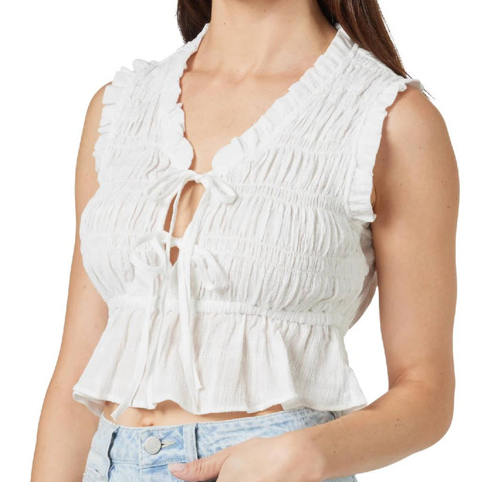 Sleeveless Tie Up Top