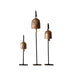 Vintage Inspired Iron Bell Stands - Set of 3 HOME & GIFTS - Home Decor - Seasonal Decor Luxe B Co