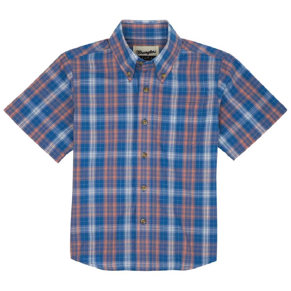 Wrangler Boy's Riata Plaid Shirt KIDS - Boys - Clothing - Shirts - Short Sleeve Shirts Wrangler