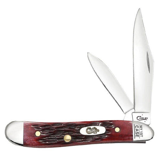 Case My First Peach Seed Jig Old Red Bone Peanut Knives W.R. Case