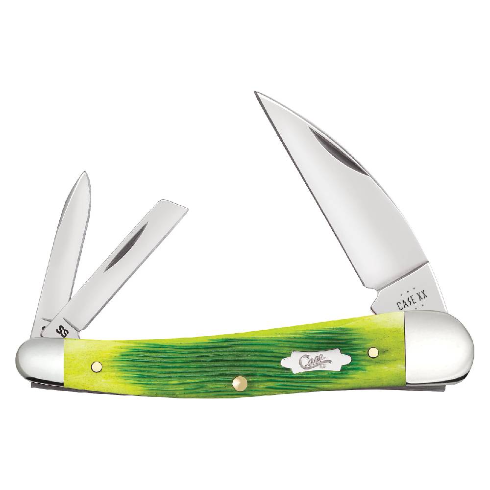 Case Seahorse Whittler - Lime Green Bone Knives - Knives W.R. Case