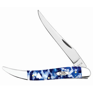 Case Medium Texas Toothpick - Blue Crackle Kirinite Knives - Knives W.R. Case   