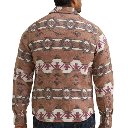 Wrangler Men's Western Retro Jacquard Snap Shirt MEN - Clothing - Shirts - Long Sleeve Wrangler