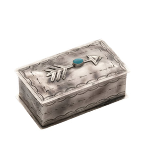 J. Alexander Arrow and Turquoise Box HOME & GIFTS - Home Decor - Decorative Accents J. Alexander Rustic Silver