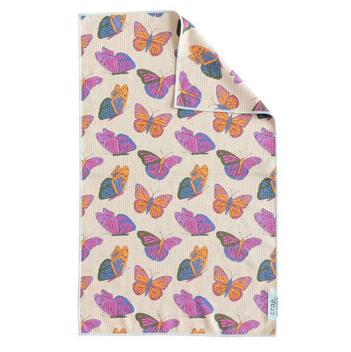 Double Sided Hand Towel - Wing It Cream HOME & GIFTS - Tabletop + Kitchen - Kitchen Decor Crae Home