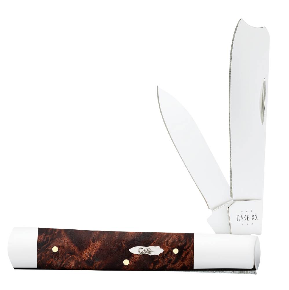 Case Razor - Brown Maple Burl Wood Knives - Knives W.R. Case   