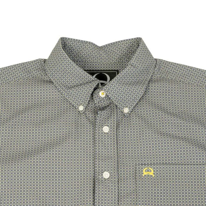 Cinch Men's Arenaflex Geo Grey Button Down Shirt MEN - Clothing - Shirts - Short Sleeve Cinch