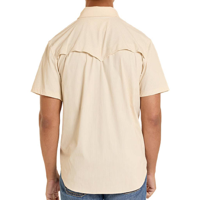 Rock & Roll Men's Tek Core Western Natural Stripe Snap Shirt