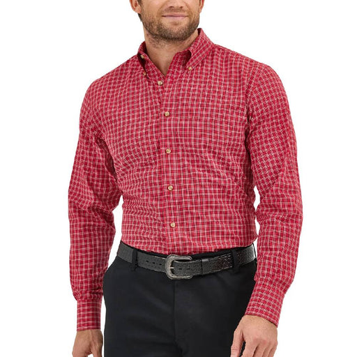 * Wrangler Men's Riata Plaid Shirt - FINAL SALE MEN - Clothing - Shirts - Long Sleeve Wrangler