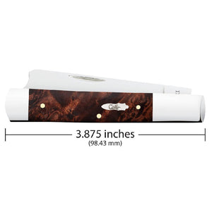 Case Razor - Brown Maple Burl Wood Knives - Knives W.R. Case   