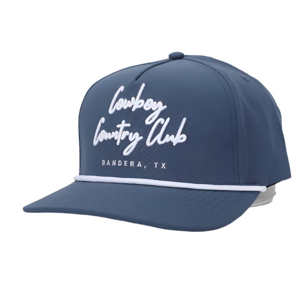 Cursive Roped Hat - Navy HATS - BASEBALL CAPS Cowboy Country Club