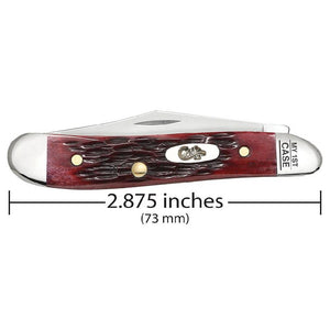 Case My First Peach Seed Jig Old Red Bone Peanut Knives - Knives W.R. Case