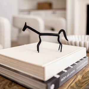 Black Iron Decorative Horse - Small