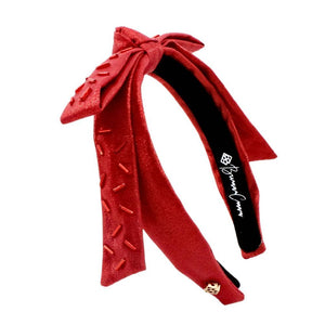 Thin Red Sprinkles Ribbon Bow Headband WOMEN - Accessories - Hair Accessories Brianna Cannon