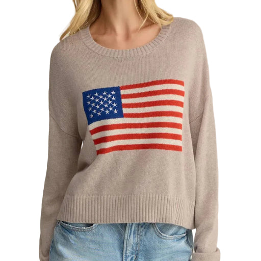 Z Supply Sienna Patriot Natural Heather Sweater WOMEN - Clothing - Sweaters & Cardigans Z Supply