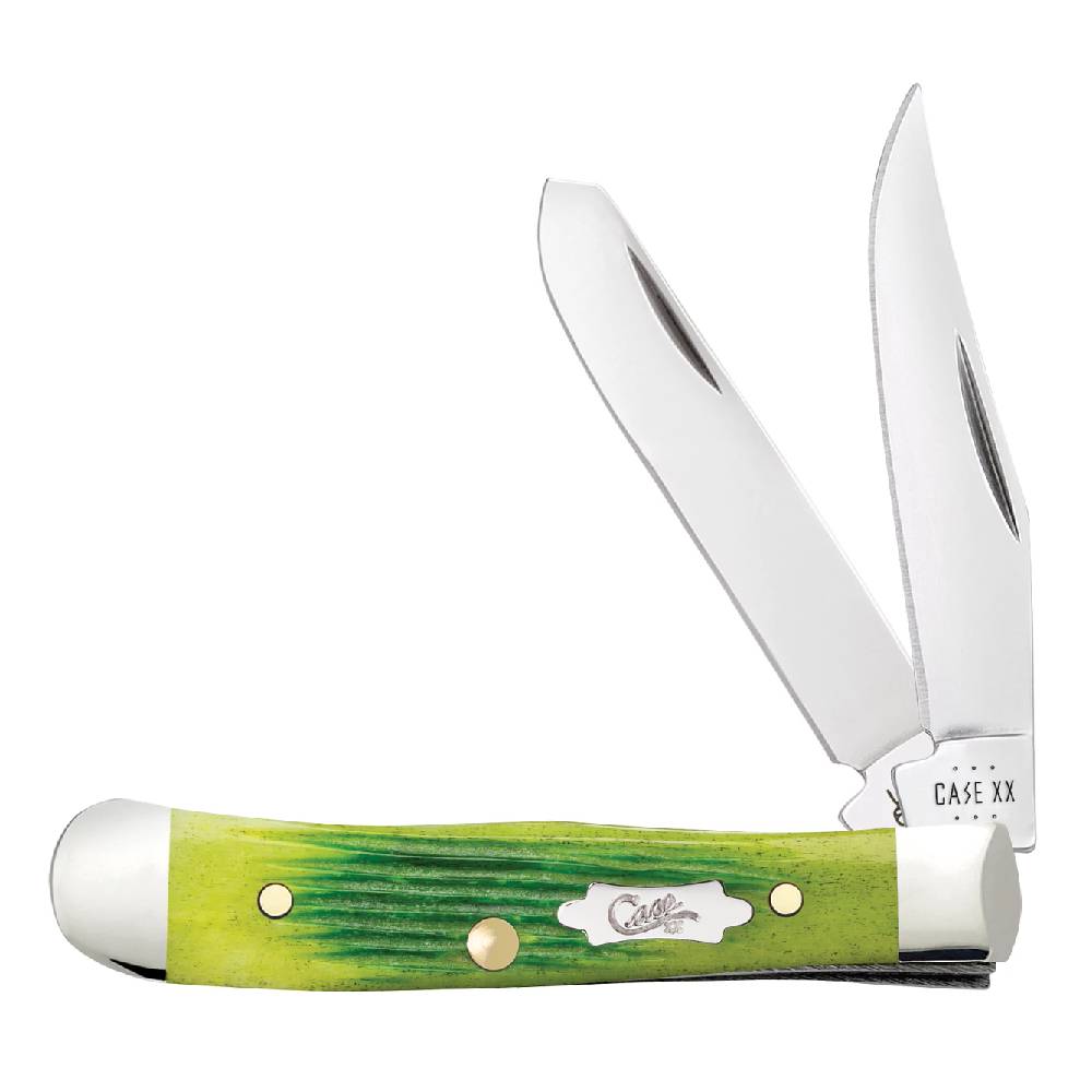 Case Tiny Trapper - Lime Green Bone Knives - Knives W.R. Case