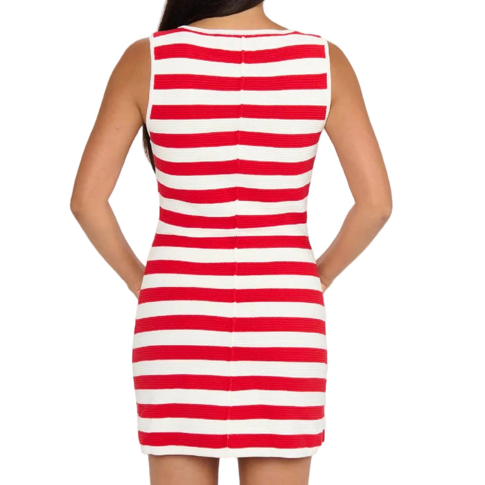 Show Me Your Mumu Cameron Mini Dress Red Stripe Delight Knit — Teskeys