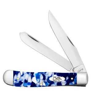 Case Trapper - Blue Crackle Kirinite Knives - Knives W.R. Case   