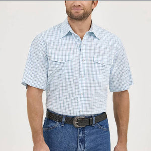 Wrangler Men's Wrinkle Resistant Plaid Shirt MEN - Clothing - Shirts - Short Sleeve Wrangler