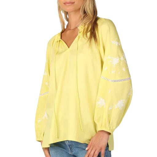 * Dylan Embroidered Sleeve Blouse - FINAL SALE WOMEN - Clothing - Tops - Long Sleeved Dylan