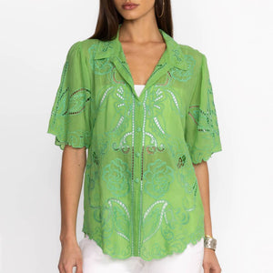 Johnny Was Chryssie Button Up Blouse WOMEN - Clothing - Tops - Long Sleeved Johnny Was Collection   