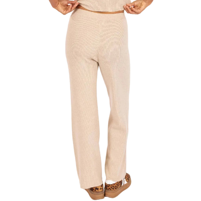 Sage The Label Beige Wake Up Knit Pants WOMEN - Clothing - Pants & Leggings Sage The Label