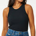 Rip Curl Women's Classic Black Ribbed Tank Top WOMEN - Clothing - Tops - Sleeveless Rip Curl