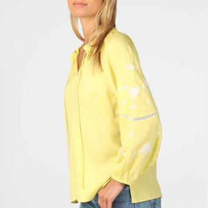 Dylan Embroidered Sleeve Blouse WOMEN - Clothing - Tops - Long Sleeved Dylan   