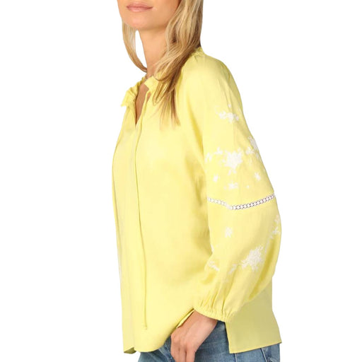 * Dylan Embroidered Sleeve Blouse - FINAL SALE WOMEN - Clothing - Tops - Long Sleeved Dylan