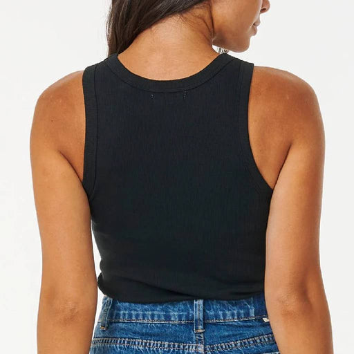 Rip Curl Women's Classic Black Ribbed Tank Top WOMEN - Clothing - Tops - Sleeveless Rip Curl